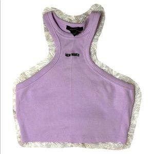 Forever 21 lilac crop top XS